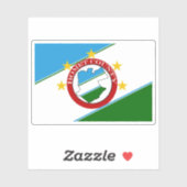 Flag of the Bomet County, Republic of Kenya Aufkleber (Blatt)