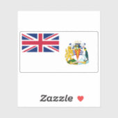 Flag of the British Antarctic Territory, Overseas Aufkleber (Blatt)