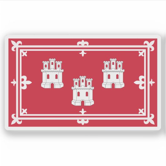 Flag of the city of Aberdeen, Scotland Aufkleber (Vorderseite)