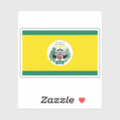 Flag of the city of Belmopan, Belize Aufkleber (Blatt)