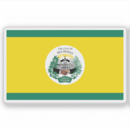 Flag of the city of Belmopan, Belize Aufkleber