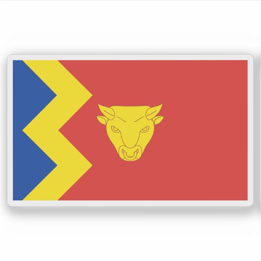 Flag of the city of Birmingham, England Aufkleber (Vorderseite)