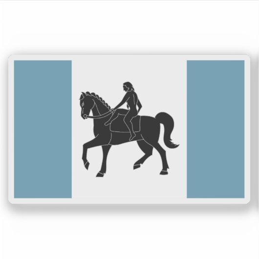 Flag of the city of Coventry, England Aufkleber (Vorderseite)