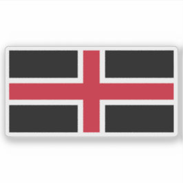 Flag of the city of Durham, England Aufkleber