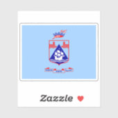 Flag of the city of Haifa, Israel Aufkleber (Blatt)