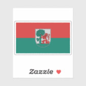 Flag of the city of Liepāja, Latvia Aufkleber (Blatt)