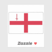 Flag of the city of London, England Aufkleber (Blatt)