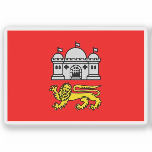 Flag of the city of Norwich, England Aufkleber (Vorderseite)