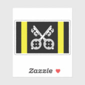 Flag of the city of St Asaph, Wales Aufkleber (Blatt)