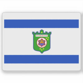 Flag of the city of Tel Aviv, Israel Aufkleber