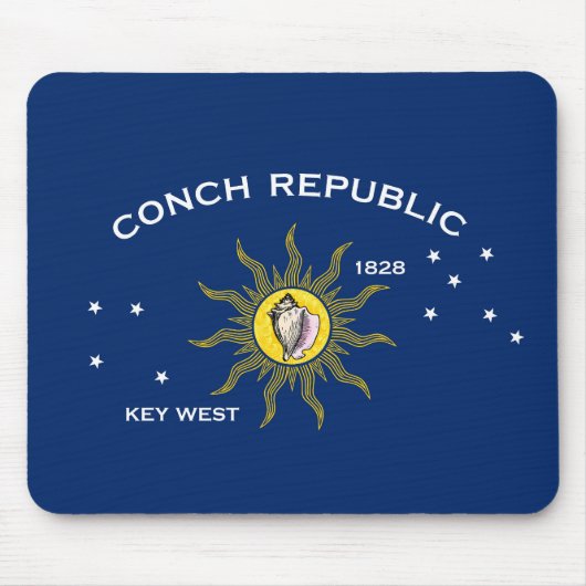 Flag of the Conch Republic, Flag of Key West Mousepad (Vorne)