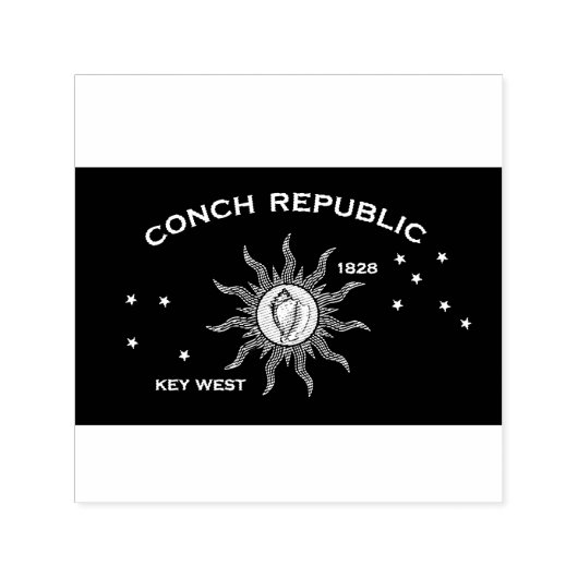 Flag of the Conch Republic, Flag of Key West Permastempel (Design)