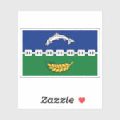 Flag of the county of Berwickshire, Scotland Aufkleber (Blatt)