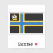 Flag of the county of Caithness, Scotland Aufkleber (Blatt)