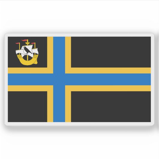 Flag of the county of Caithness, Scotland Aufkleber (Vorderseite)