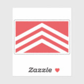 Flag of the county of Glamorgan, Wales Aufkleber (Blatt)