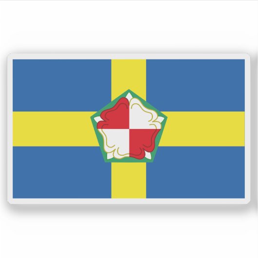 Flag of the county of Pembrokeshire, Wales Aufkleber (Vorderseite)