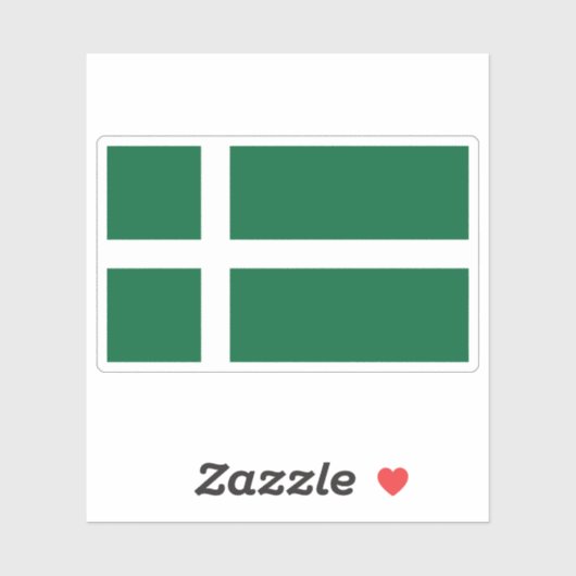 Flag of the island of Barra, Scotland Aufkleber (Blatt)