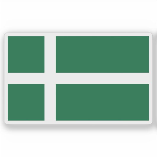 Flag of the island of Barra, Scotland Aufkleber (Vorderseite)