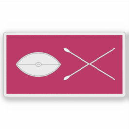 Flag of the Kingdom of Buganda (1891-1892), Uganda Aufkleber