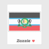 Flag of the Kwale County, the Republic of Kenya Aufkleber (Blatt)