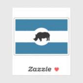 Flag of the Lango people, Uganda Aufkleber (Blatt)