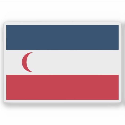 Flag of the Madagascar Protectorate (1885-1896) Aufkleber (Vorderseite)