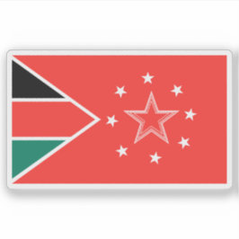 Flag of the Mandera County, the Republic of Kenya Aufkleber