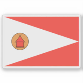 Flag of the Merina people , Madagascar Aufkleber