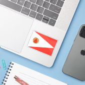 Flag of the Merina people , Madagascar Aufkleber (Laptop mit iPhone)