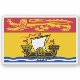 Flag of the New Brunswick province, Canada Aufkleber