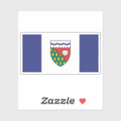 Flag of the Northwest Territories province, Canada Aufkleber (Blatt)