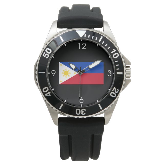 Flag of the Philippines Armbanduhr (Vorderseite)