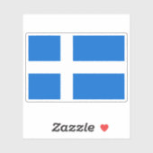 Flag of the Shetland Islands, Scotland Aufkleber (Blatt)