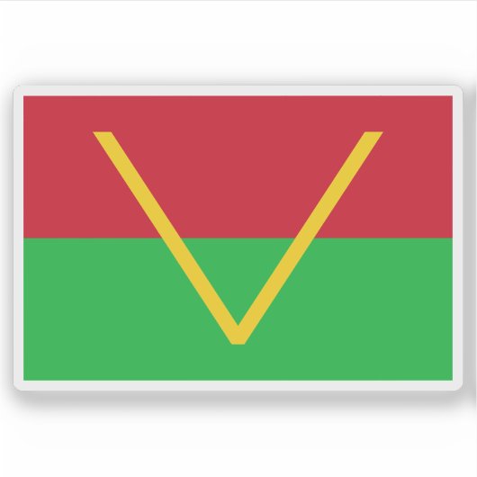 Flag of the South Kasai (1960–1962) Aufkleber (Vorderseite)