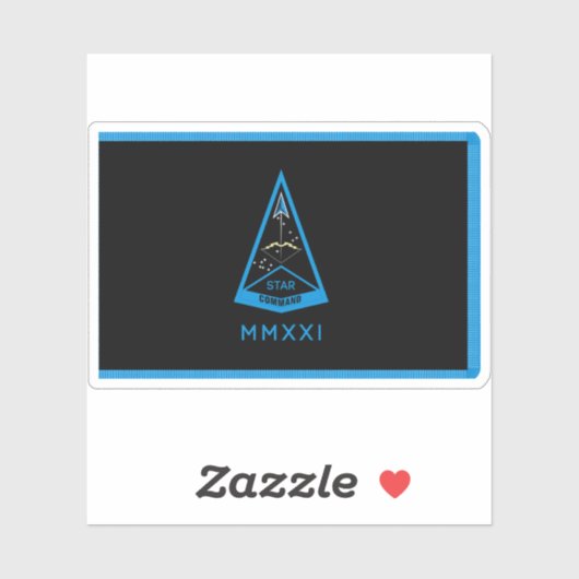 Flag of the Space Training and Readiness Command Aufkleber (Blatt)