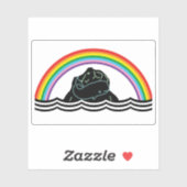 Flag of the State of Waveland (Rockall), Scotland Aufkleber (Blatt)