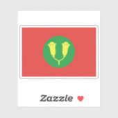 Flag of the Sultanate of Zanzibar (1963–1964) Aufkleber (Blatt)