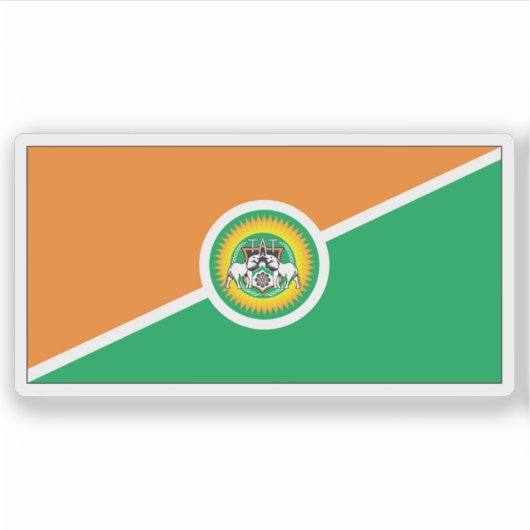 Flag of the Taita–Taveta County, Republic of Kenya Aufkleber (Vorderseite)