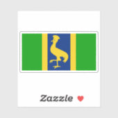 Flag of the Uganda (1962) Aufkleber (Blatt)