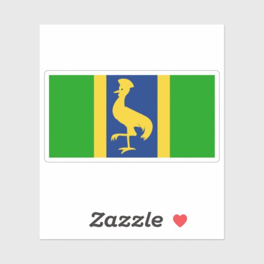 Flag of the Uganda (1962) Aufkleber (Blatt)