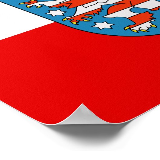 Flag of Thuringia Poster (Ecke)