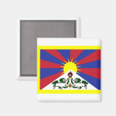 Flag of Tibet Magnet (Vorderseite/Rückseite)