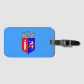 Flag of Tirana, Albania Gepäckanhänger (Vorderseite (Horizontal))