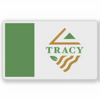 Flag of Tracy, California, USA Aufkleber