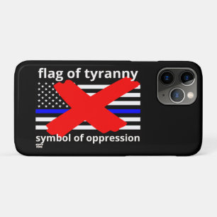 "FLAG OF TYRANNY" Blaue Linie Flagge Polizeiflagge Case-Mate iPhone Hülle