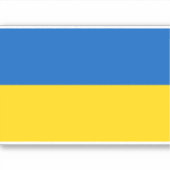 Flag of Ukraine Aufkleber (Vorderseite)
