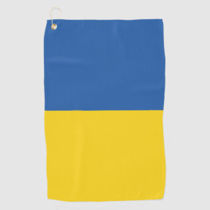 Flag of Ukraine Button Golfhandtuch
