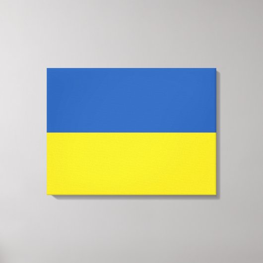 Flag of Ukraine Button Leinwanddruck (Vorderseite)