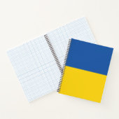 Flag of Ukraine Button Notizblock (Innenseite)